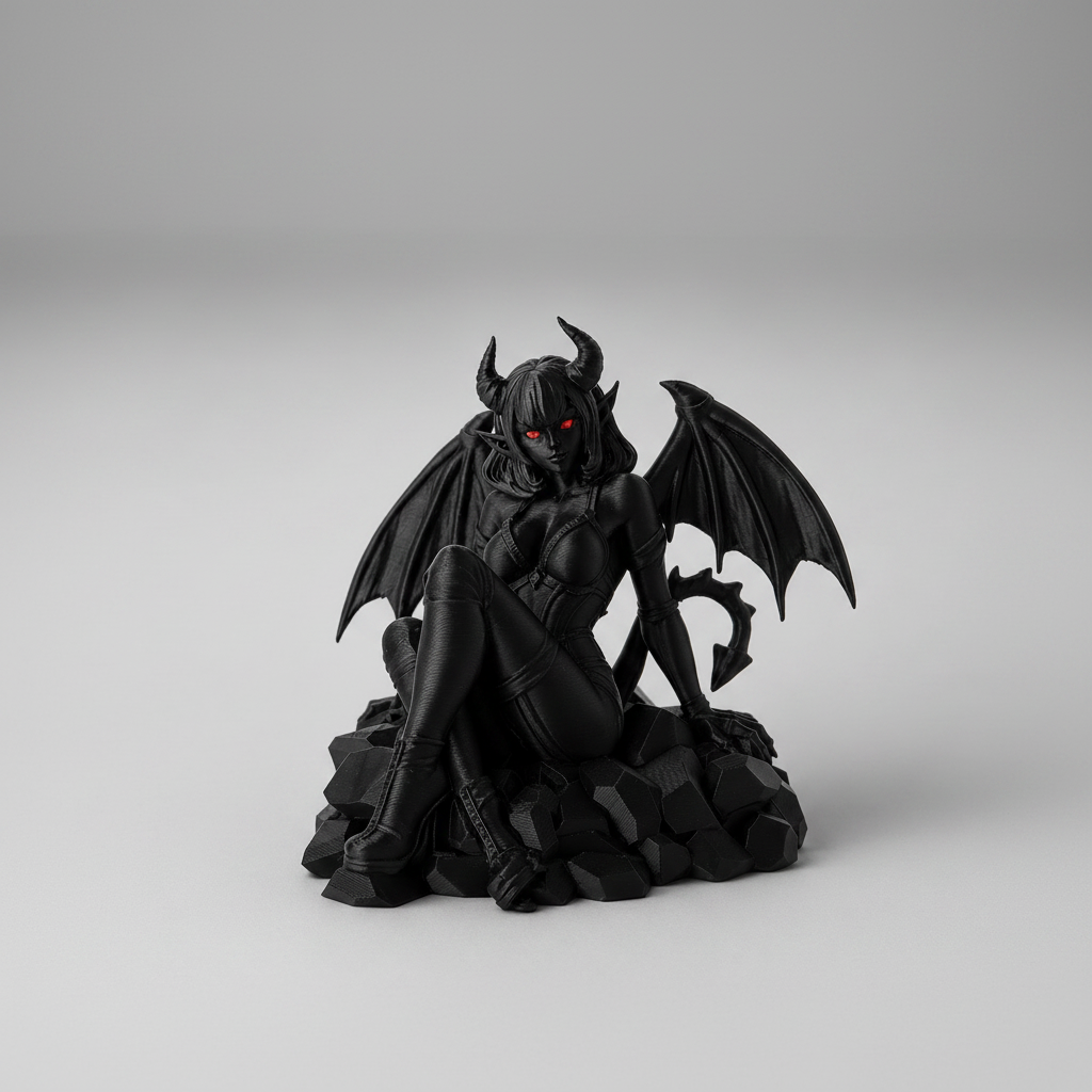 Karanlık Kız Figürü – AMS 3D Baskı Koleksiyon Figürü